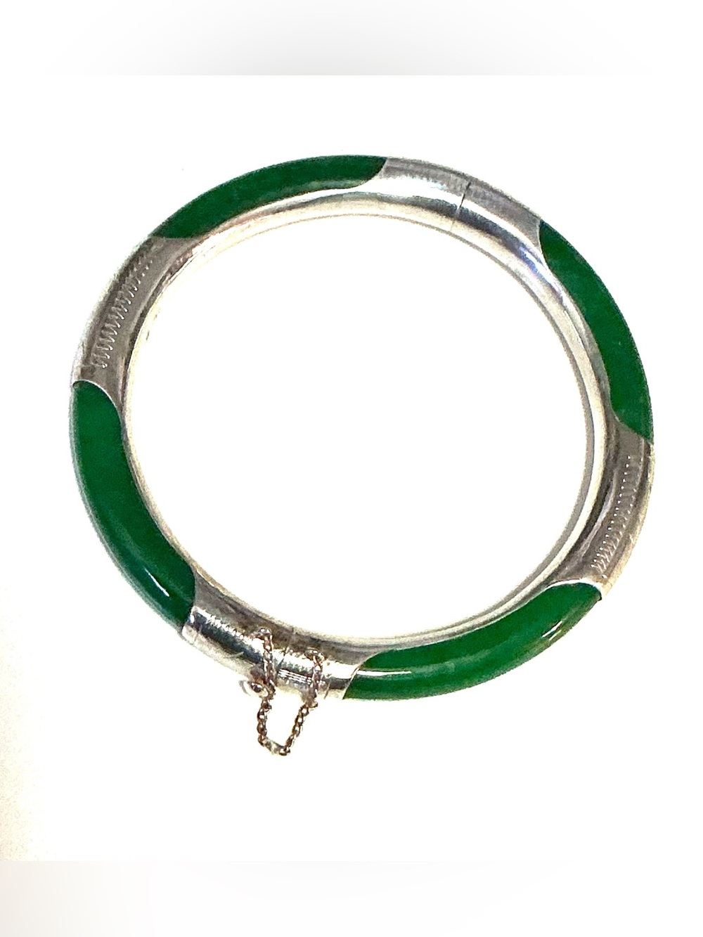 Hong Kong Jade sterling bracelet